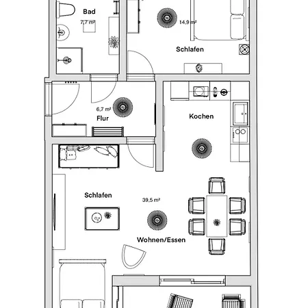 Pineapple - Zwinger Ii - 70qm - 1x Free Parking *